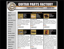 Tablet Screenshot of guitarpartsresource.com